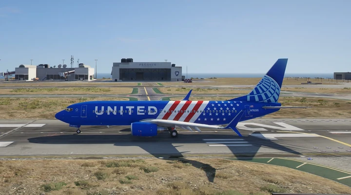 Ливрея United Boeing 737-800 Stars and Stripes