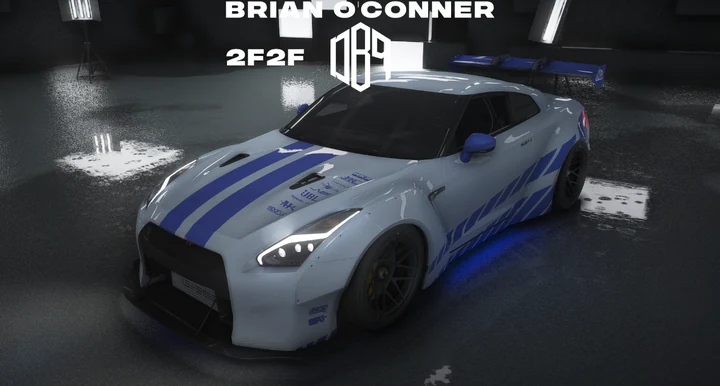 Ливрея R34 Пола Уокера из 2 Fast 2 Furious для Nissan GT-R 2017