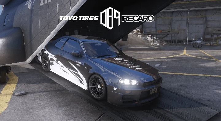 Уличная гоночная ливрея для Nissan Skyline R34