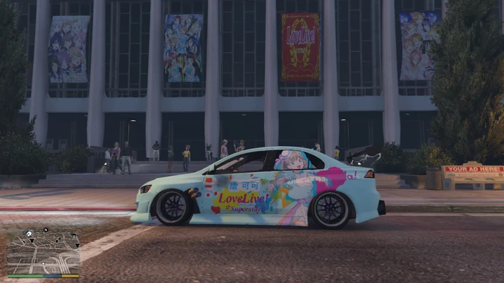 Иташа Tang Keke из Love Live! Superstar!! для Zlayworks Mitsubishi Lancer Evo Z