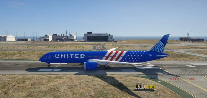 Ливрея United Boeing 787-10 Stars and Stripes