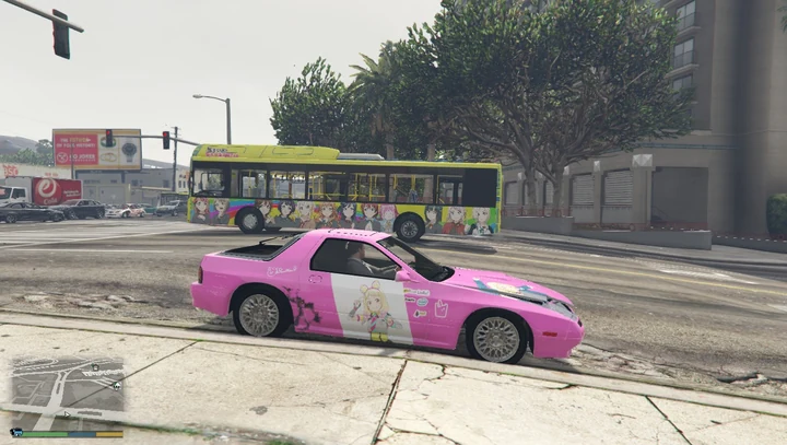 Иташа Natsumi Onitsuka из Love Live! Superstar!! для Mazda RX-7 FC3S LHD