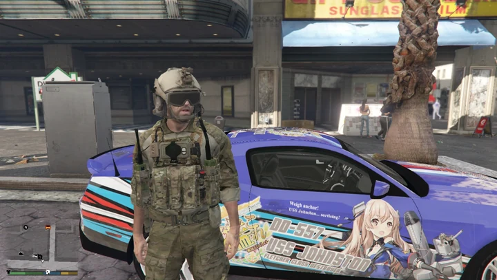 Иташа USS Johnston DD-557 из Kantai Collection для Ford Mustang Shelby GT500 2010