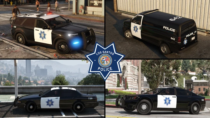 Набор ливрей Los Santos Police Department в стиле Driver: San Francisco