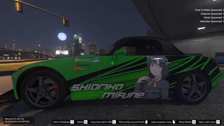 Иташа Сиорико Мифунэ из Love Live! Nijigasaki для Honda S2000 2003