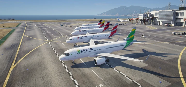 Набор ливрей LATAM с национальными флагами для A319, A320 и A320neo