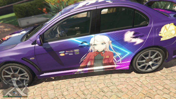 Ливрея Lanzhu Zhong из Love Live! Nijigasaki для Mitsubishi Lancer Evolution X FQ-400