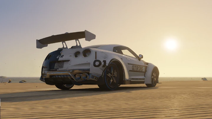 Черно-белая ливрея для Nissan GT-R Nismo 2015 от y97y