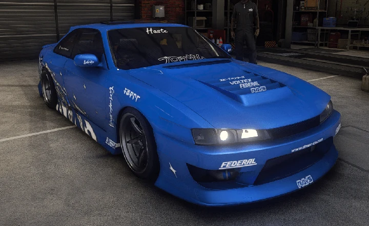 Чистая гоночная ливрея для Nissan Silvia K's S14 Kouki 1998