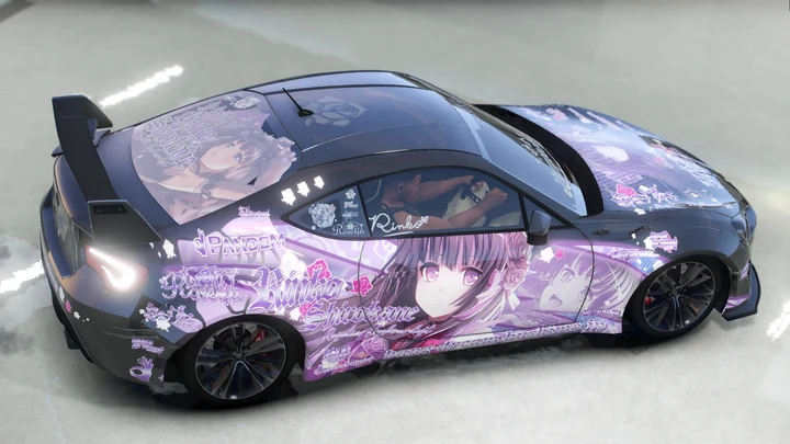 Ливрея Rinko Shirokane Itasha для Toyota GT86 Rocket Bunny