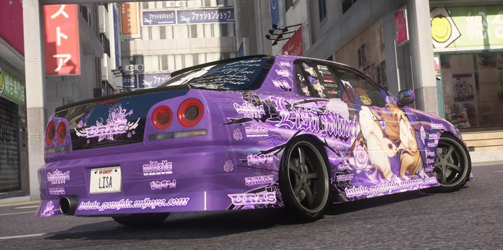 Itasha Lisa Minci для Nissan Skyline ER34 Uras D-Spec