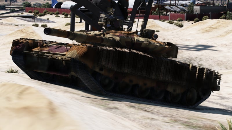 Пустынный камуфляж для T-80BVM