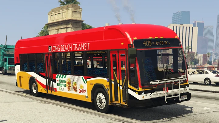 Раскраски Long Beach Transit для Gillig BRT Plus
