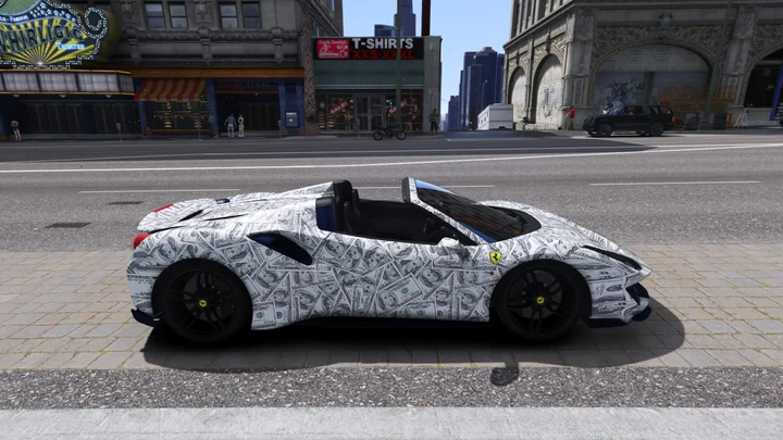 Ливрея Cash для Ferrari 488 Pista Spider