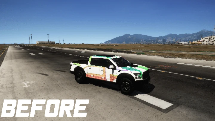 Улучшенный шаблон для Ford F-150 Raptor Crew Cab 2018