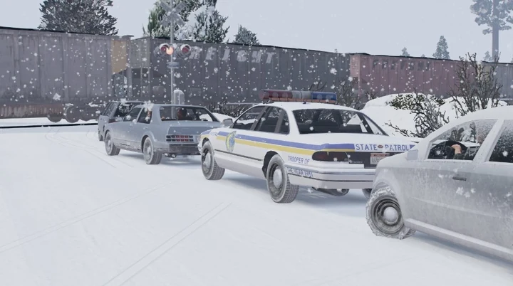 Раскраска дорожного патруля North Yankton для Vapid Stanier 1996