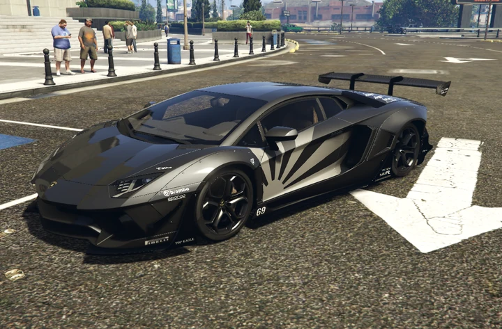 Ливрея Lamborghini Aventador LP700-4 Liberty Walk