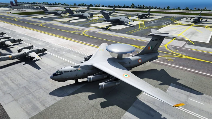 Раскраска A-50EI Phalcon AWACS ВВС Индии