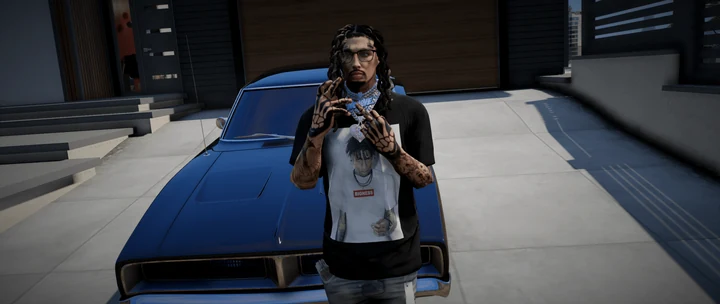 Футболки в стилистике GTA для MP-персонажа и Франклина