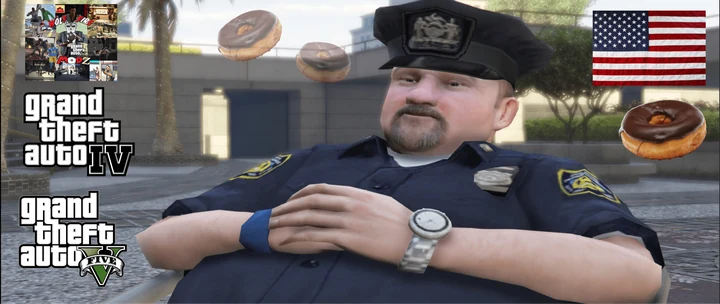 Толстый полицейский из GTA IV [Add-On Ped]