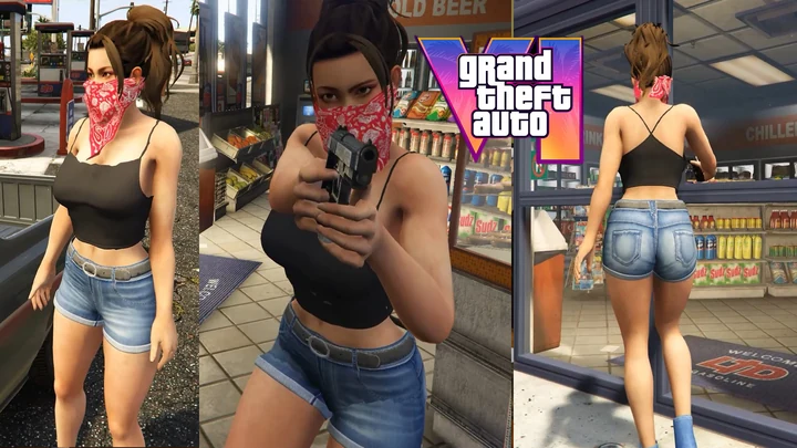 Люсия в повседневной одежде из GTA VI [Mai Shiranui / Jill Valentine] [Add-On Ped / Replace]