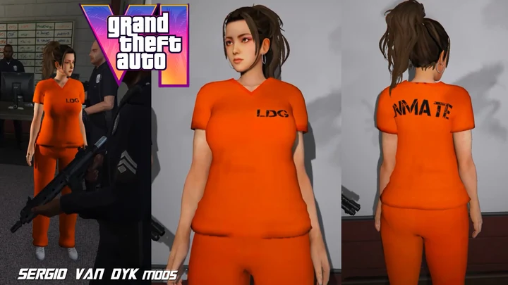 Люсия-заключённая из первого трейлера GTA VI [Add-On Ped / Replace]