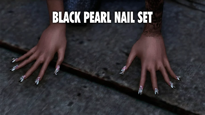 Набор ногтей Black Pearl