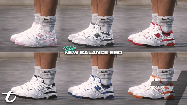 New Balance 550 для мужского персонажа MP