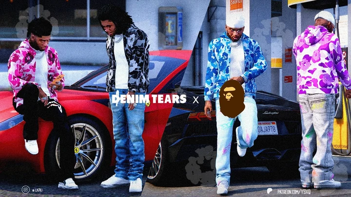 Куртка Denim Tears x BAPE для Франклина