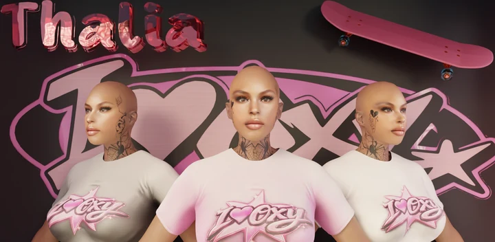 Текстура лица Thalia для MP Female