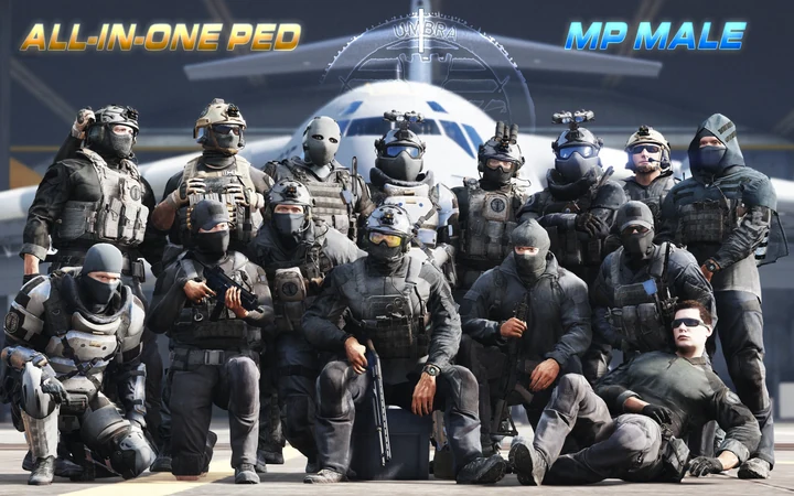 Полный модульный набор Shadow Company из MWII [Add-On Ped и MP Male]