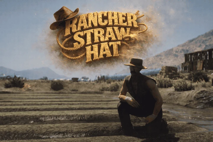 Соломенная ковбойская шляпа Rancher для MP Male [Одиночная игра / FiveM]