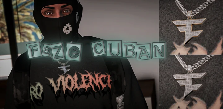Кубинская цепь FaZe Clan для мужского MP-персонажа