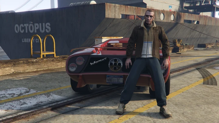 Нико Беллик как родитель персонажа GTA Online