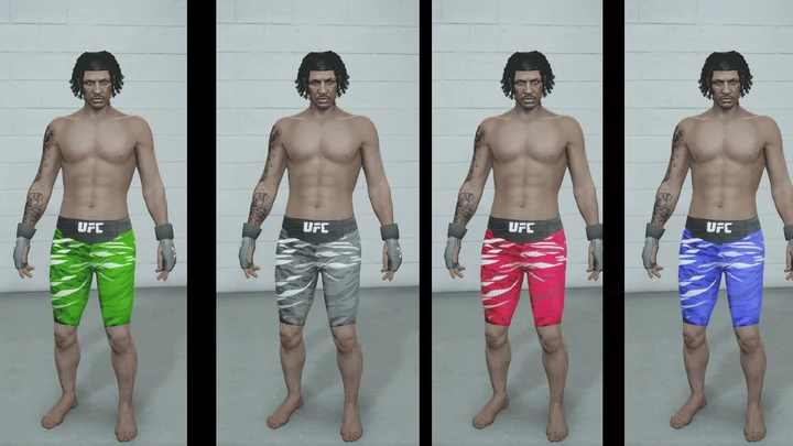 Шорты и перчатки UFC для мужского MP-персонажа