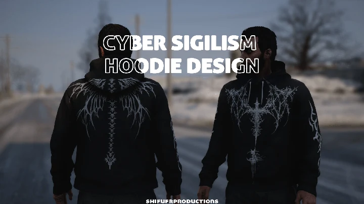 Худи в стиле Cyber Sigilism