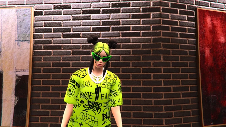 Билли Айлиш Green Roots [Add-On Ped]