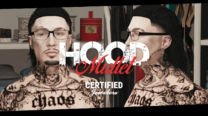 Прическа HOOD Mullet для MP Male
