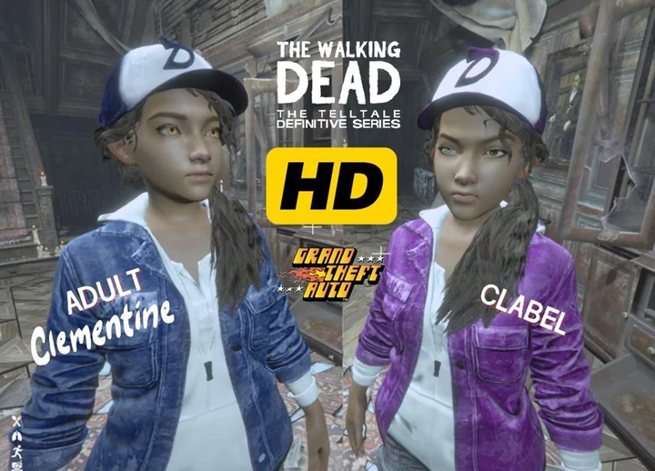 Взрослая Clementine из The Walking Dead [Add-On Ped]
