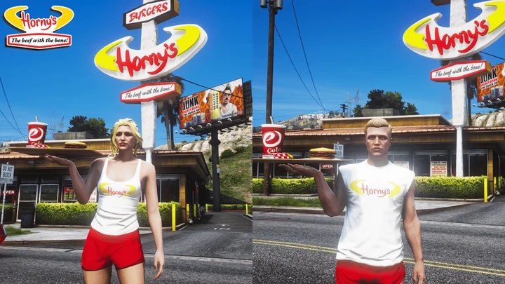 Одежда Horny's Burgers для MP Female и MP Male
