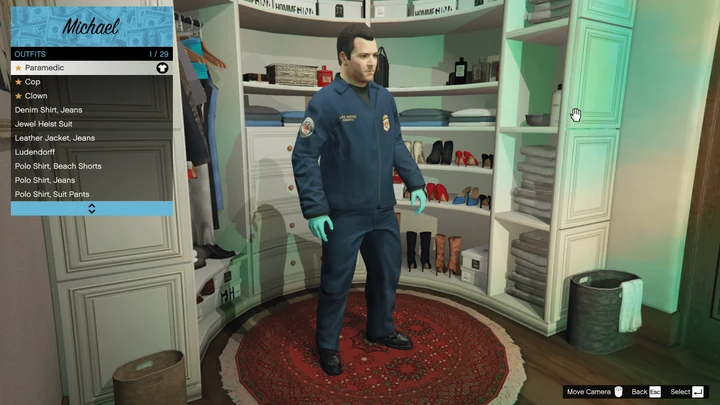 Бета-костюм парамедика для Michael [Add-On / Гардероб / Lore-Friendly]