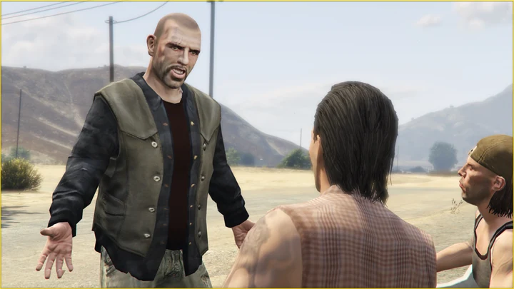 Джонни-байкер из GTA IV вместо Тревора Филипса