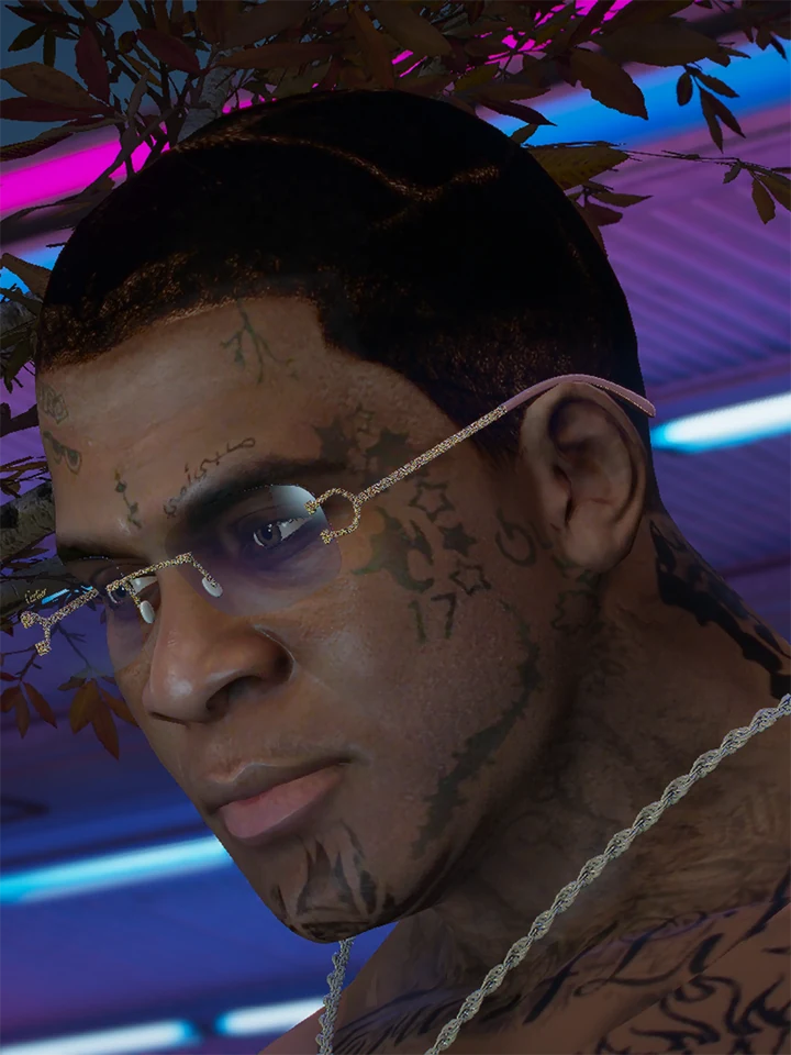 Татуировки Lil Wayne на лице и теле Франклина