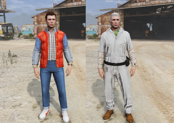 Марти Макфлай и Док Браун [Menyoo / DLC Pack]