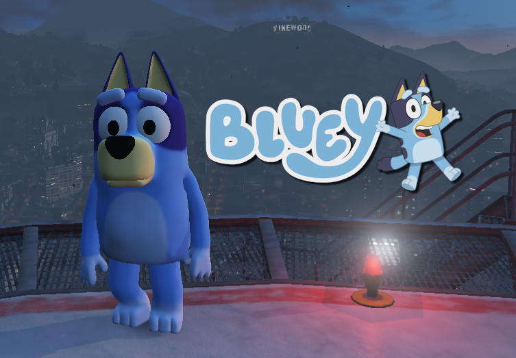 Блуи из мультсериала Bluey [Add-On Ped]