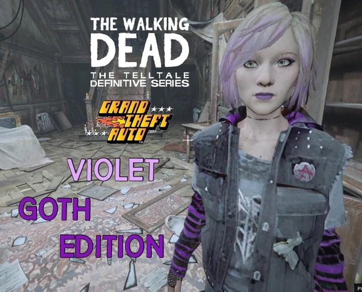 Вайолет из The Walking Dead: The Final Season - готическая версия [Add-On Ped]