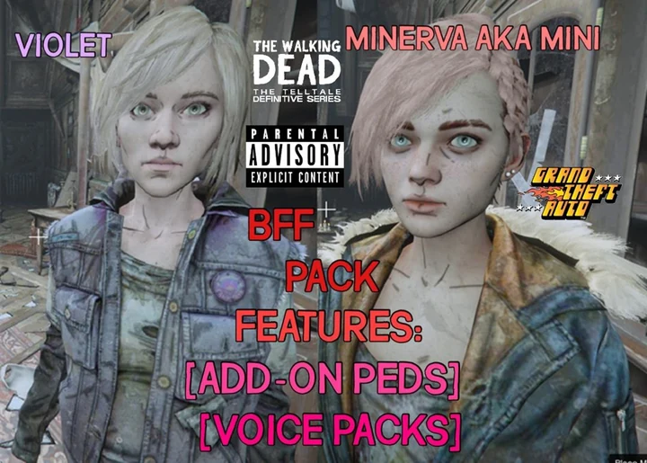 Вайолет и Минерва из The Walking Dead: The Final Season [Add-On Ped | Voice Pack]
