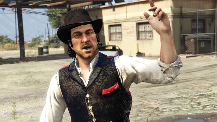 Датч ван дер Линде из RDR2 вместо Тревора