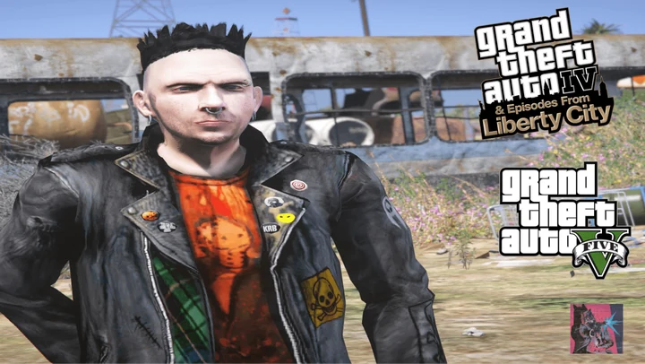 Пользовательский панк из GTA IV [Add-On Ped]
