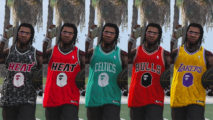 Набор джерси NBA x BAPE, часть 1